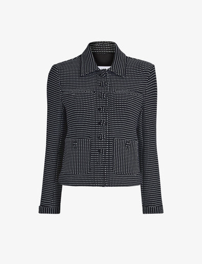 Proenza Schouler Still Life image of Osler Jacket in Tweed in Black