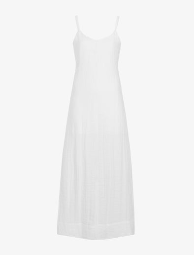 Proenza Schouler Still Life image of Evelyn Dress in Crinkle Viscose in White