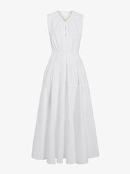 Proenza Schouler Still Life image of Kailey Dress in Stretch Poplin in White