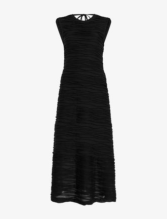 Proenza Schouler Still Life image of Laura Dress in Textured Cotton in Black