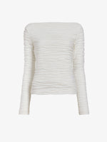 Proenza Schouler Still Life image of Paloma Top in Textured Cotton in White