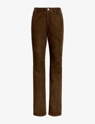 Proenza Schouler Still Life image of Maxine Pant in Suede in Wood