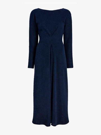Proenza Schouler Still Life image of Sai Dress in Wool Jersey in Ink Melange
