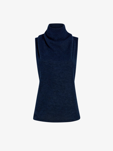 Proenza Schouler Still Life image of Cynthia Top in Wool Jersey in Ink Melange