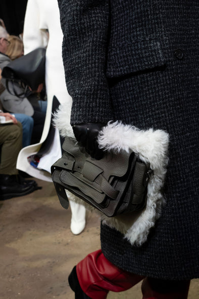 Runway image of Beacon Saddle Bag in OLIVE