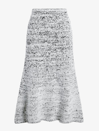 Proenza Schouler Still Life image of Kerry Skirt in Marled Cotton in Bone, black melange