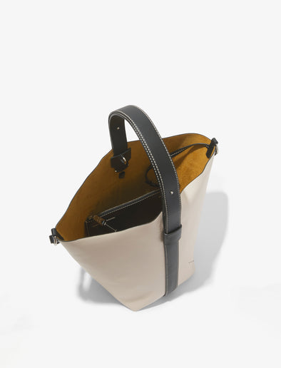 Interior image of Sullivan Leather Bag in VANILLA