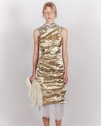 proenza schouler gold dress Proenza Schouler Sequin Knit Dress