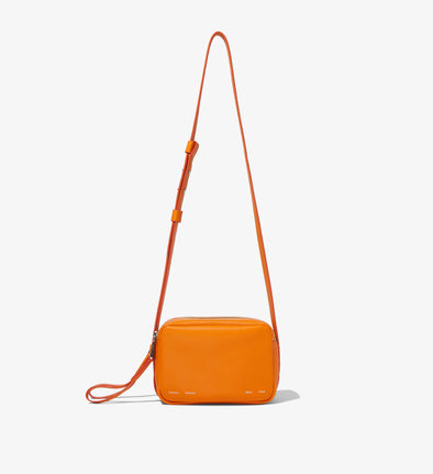 Front image of Watts Leather Camera Bag in TANGERINE