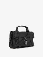 Side image of PS1 Tiny Crossbody Bag in BLACK
