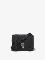 Front view of PS1 Mini Crossbody Bag in black