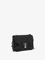 Side view of PS1 Mini Crossbody Bag in black