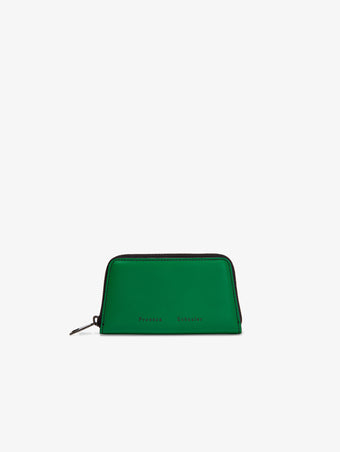 Front image of Trapeze Zip Compact Wallet in palm