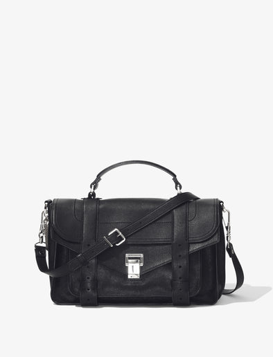 Front image of PS1 Medium Bag in BLACK
