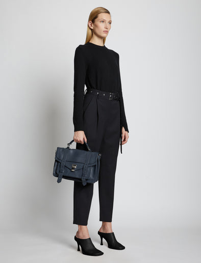 Image of model wearing PS1 Medium Bag in NAVY