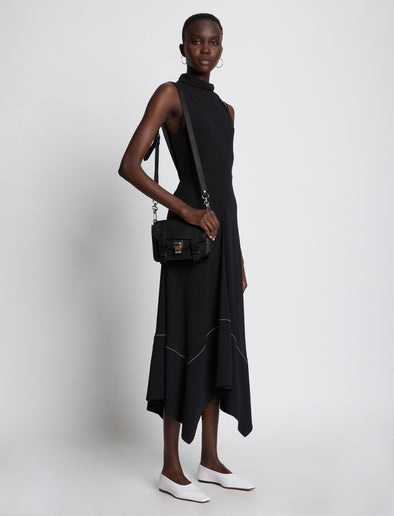 Image of model wearing PS1 Mini Crossbody Bag in BLACK