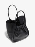 Interior image of XL Ruched Tote in BLACK