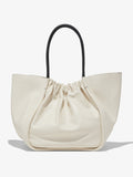 Back image of XL Ruched Tote in CLAY