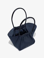 Interior image of XL Ruched Tote in DARK NAVY