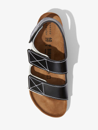 Proenza Schouler aerial image of Milano PS NL Black White Birkenstock collaboration in black/white