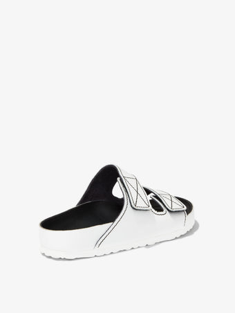Proenza Schouler back 3/4 image of Arizona PS EXQ NL Birkenstock collaboration in White