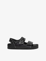 Proenza Schouler side image of Milano PS EXQ Berlin Birkenstock collaboration in Black
