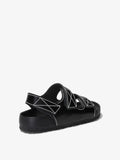 Proenza Schouler back 3/4 image of Milano PS EXQ Berlin Birkenstock collaboration in Black