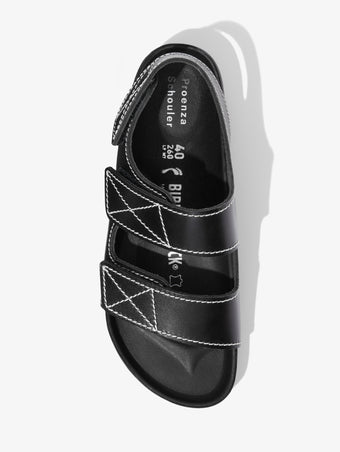 Proenza Schouler aerial image of Milano PS EXQ Berlin Birkenstock collaboration in Black