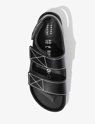 Proenza Schouler aerial image of Milano PS EXQ Berlin Birkenstock collaboration in Black