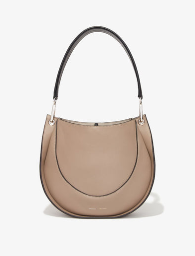 Front image of Arch Shoulder Bag in LIGHT TAUPE.jpg