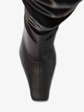 Aerial image of Trap Over the Knee Boots in Black