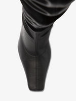 Aerial image of Trap Over the Knee Boots in Black
