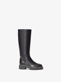 Side image of Lug Sole Tall Boots in Black