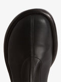 Aerial image of ruched thigh-high boots in Black