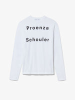 Still Life image of Logo Long Sleeve T-Shirt in WHITE