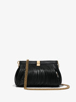 Front image of Rolo Frame Clutch in BLACK