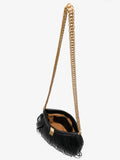 Interior image of Rolo Frame Clutch in BLACK