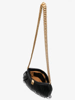 Interior image of Rolo Frame Clutch in BLACK