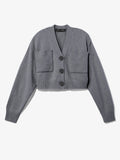 Still Life image of Eco Cashmere Cardigan in GREY MELANGE