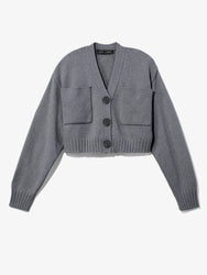 Still Life image of Eco Cashmere Cardigan in GREY MELANGE