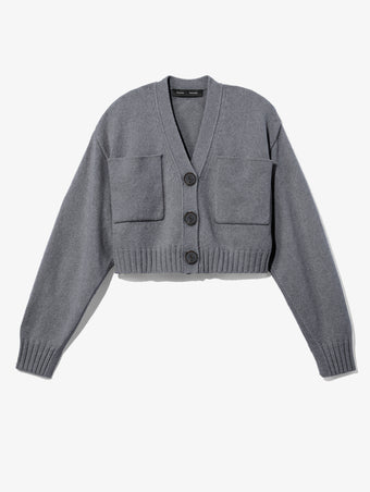 Still Life image of Eco Cashmere Cardigan in GREY MELANGE