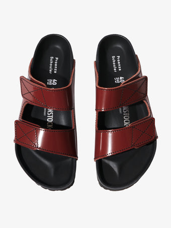 Aerial image of Birkenstock X Proenza Schouler Arizona Slides in Luggage