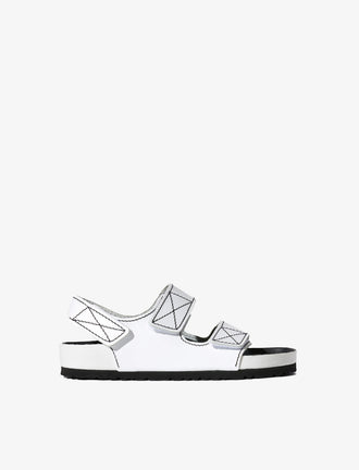 Proenza Schouler side image of Milano PS EXQ Berlin Birkenstock collaboration in white