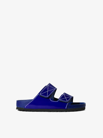 Proenza Schouler side image of Birkenstock collaboration Arizona PS EXQ Berlin Cobalt in Cobalt