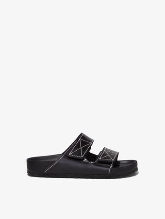 Proenza Schouler side image of Arizona PS EXQ NL Black Birkenstock collaboration in black