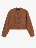 Still Life image of Eco Cashmere Cardigan in SADDLE