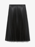 Still Life image of Faux Leather Pleated Skirt in BLACK