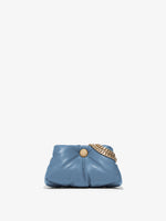 Back image of Small Puffy Chain Bag in DUSTY BLUE