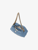 Aerial image of Small Puffy Chain Bag in DUSTY BLUE