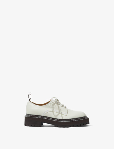 Side image of Lug Sole Oxfords in Natural